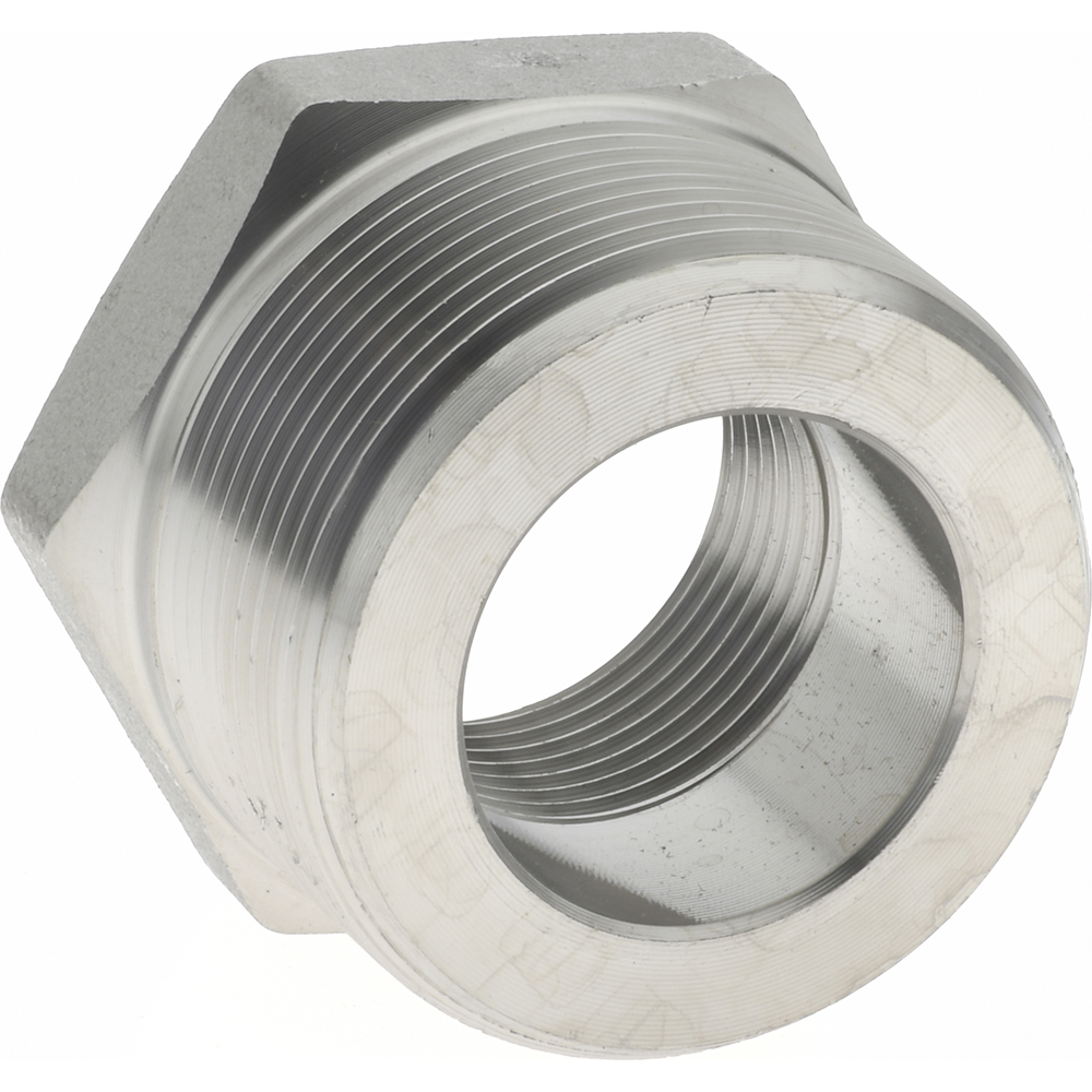Merit Brass Pipe Bushing: 1-1/2 x 1", 316 & 316L Stainless Steel - 3614D-2416