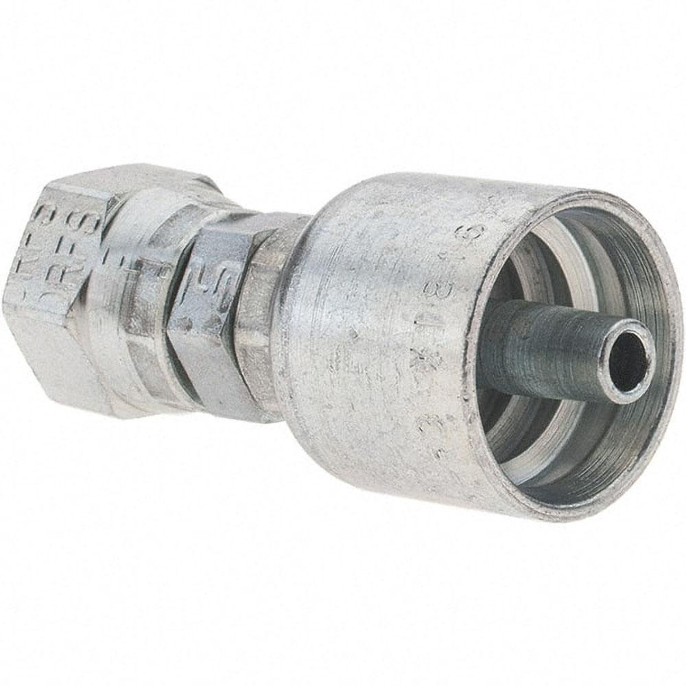 Parker Hydraulic Hose Female Seal-Lok Swivel Short Fitting: 0.5" ID, 8 mm, 5/8" - BD-1JS43-10-8-1
