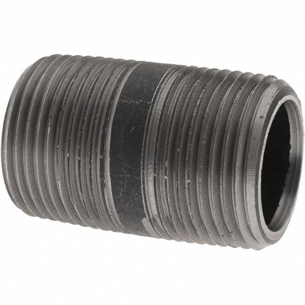Value Collection Black Pipe Nipple: 1" Dia x 1-1/2" Long, Schedule 40 - MSCNB06001