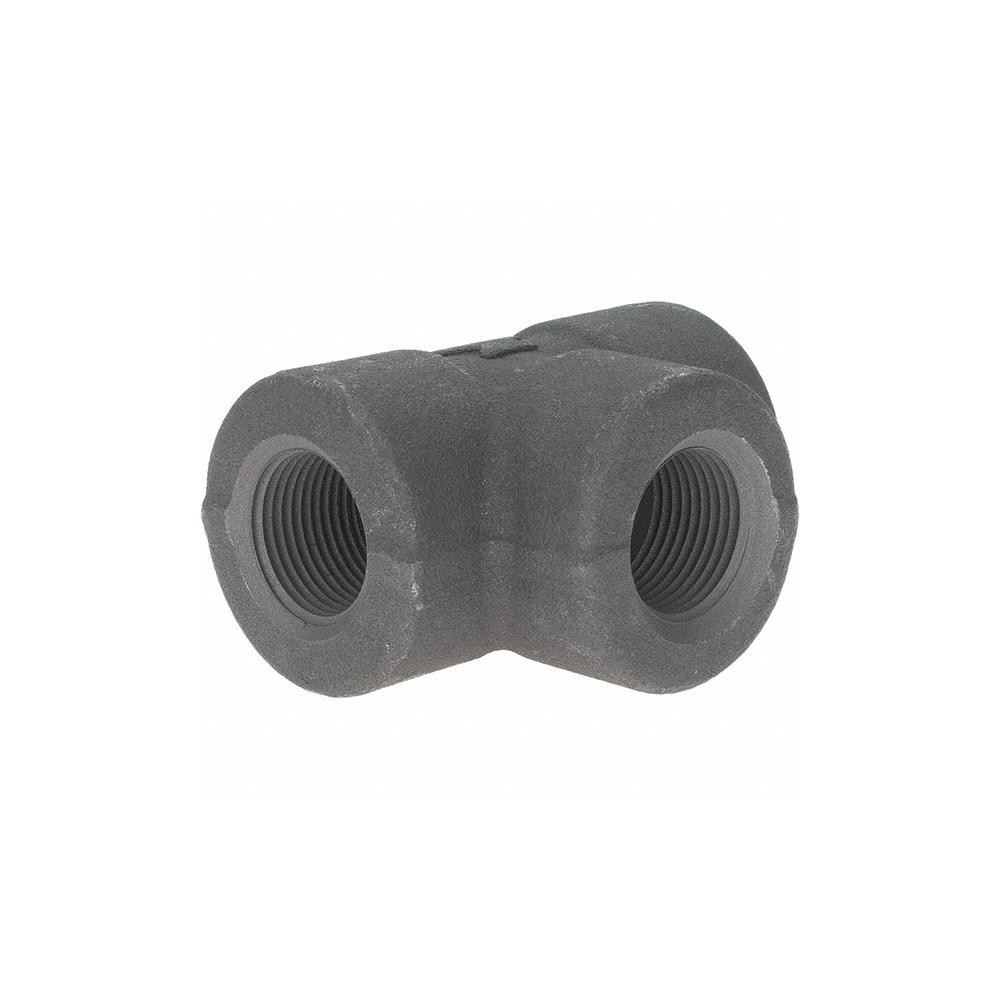 Anvil Black Pipe Fittings: Tee, 3/4", Threaded, Forged Carbon Steel - 0361119803