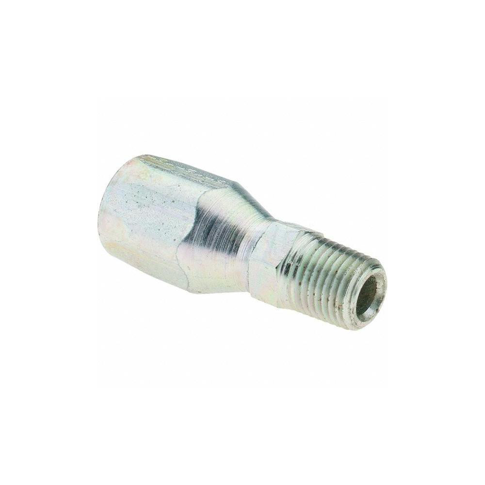 Eaton 1/4-18 NPT, Carbon Steel Reusable Hose Male Fitting - 24706N-104