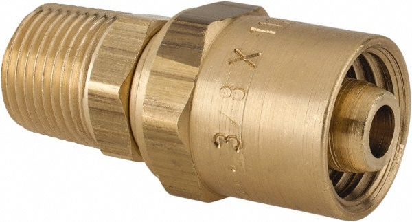 Eaton 1/4-18 NPT, Carbon Steel Reusable Hose Male Fitting - 24706N-104