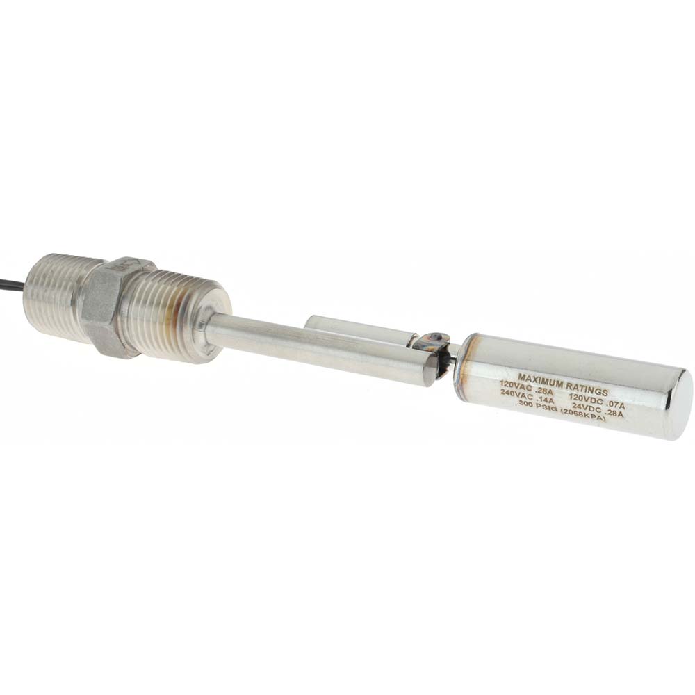 Norgren Push-to-Connect Tube x Stem Fitting: Stem Elbow, 1/4" OD - C20430400