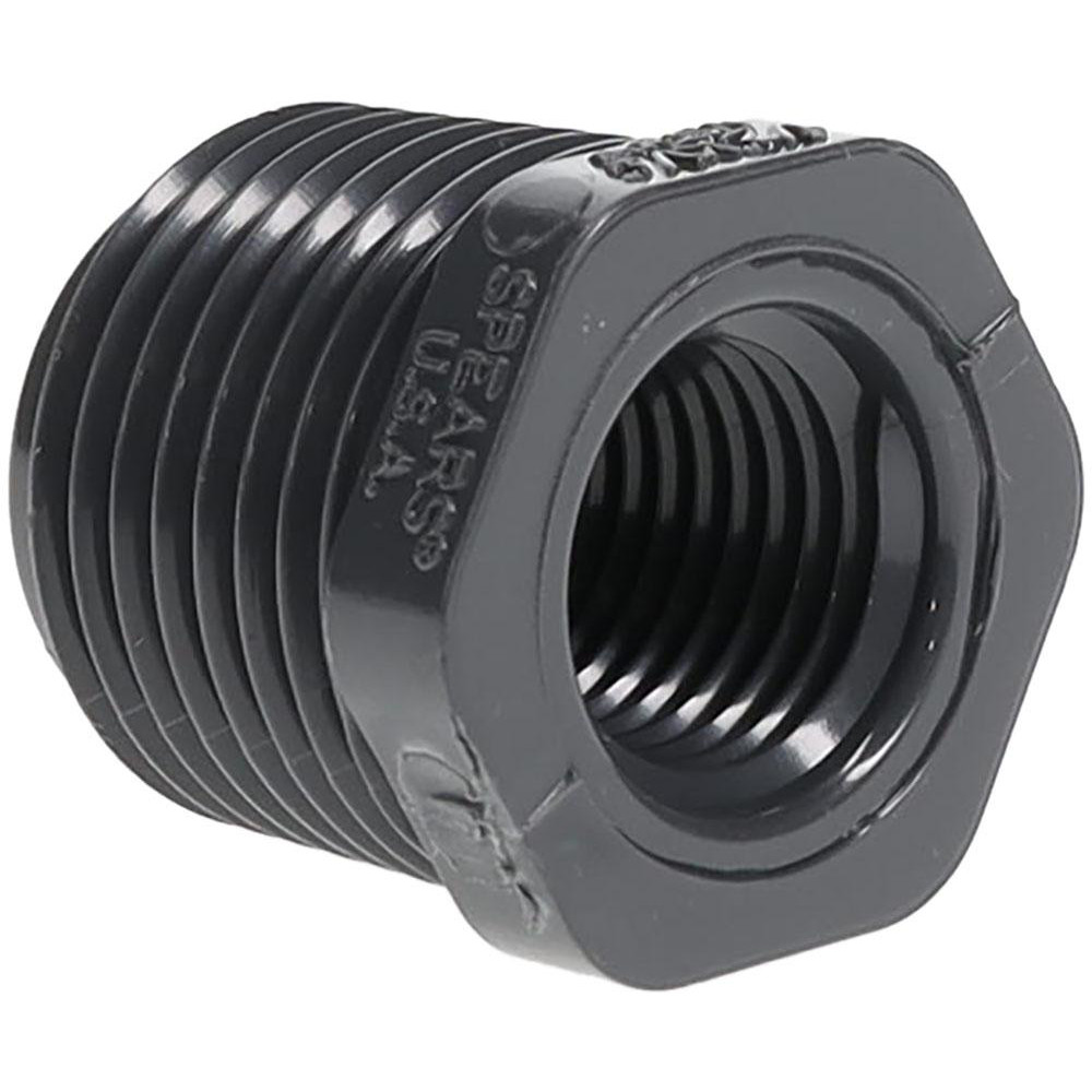 Dixon Valve & Coupling Brass & Chrome Pipe Fittings: Fitting Type: Reducer Bushing Male to Female; Fitting Size: 1/2 x 3/8; End Connections: MNPT x FNPT - 3730806C