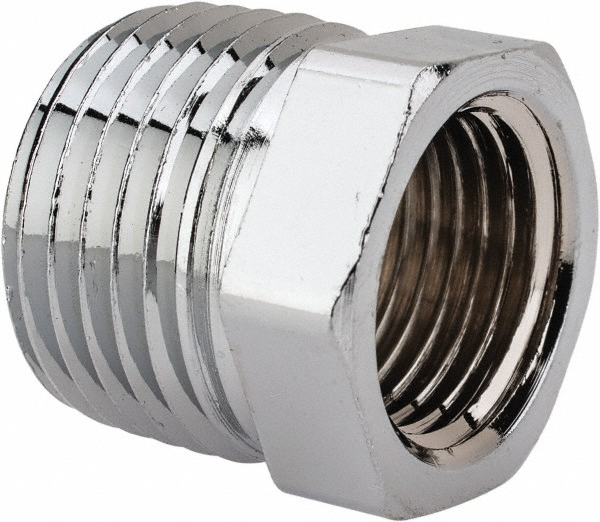 Dixon Valve & Coupling Brass & Chrome Pipe Fittings: Fitting Type: Reducer Bushing Male to Female; Fitting Size: 1/2 x 3/8; End Connections: MNPT x FNPT - 3730806C