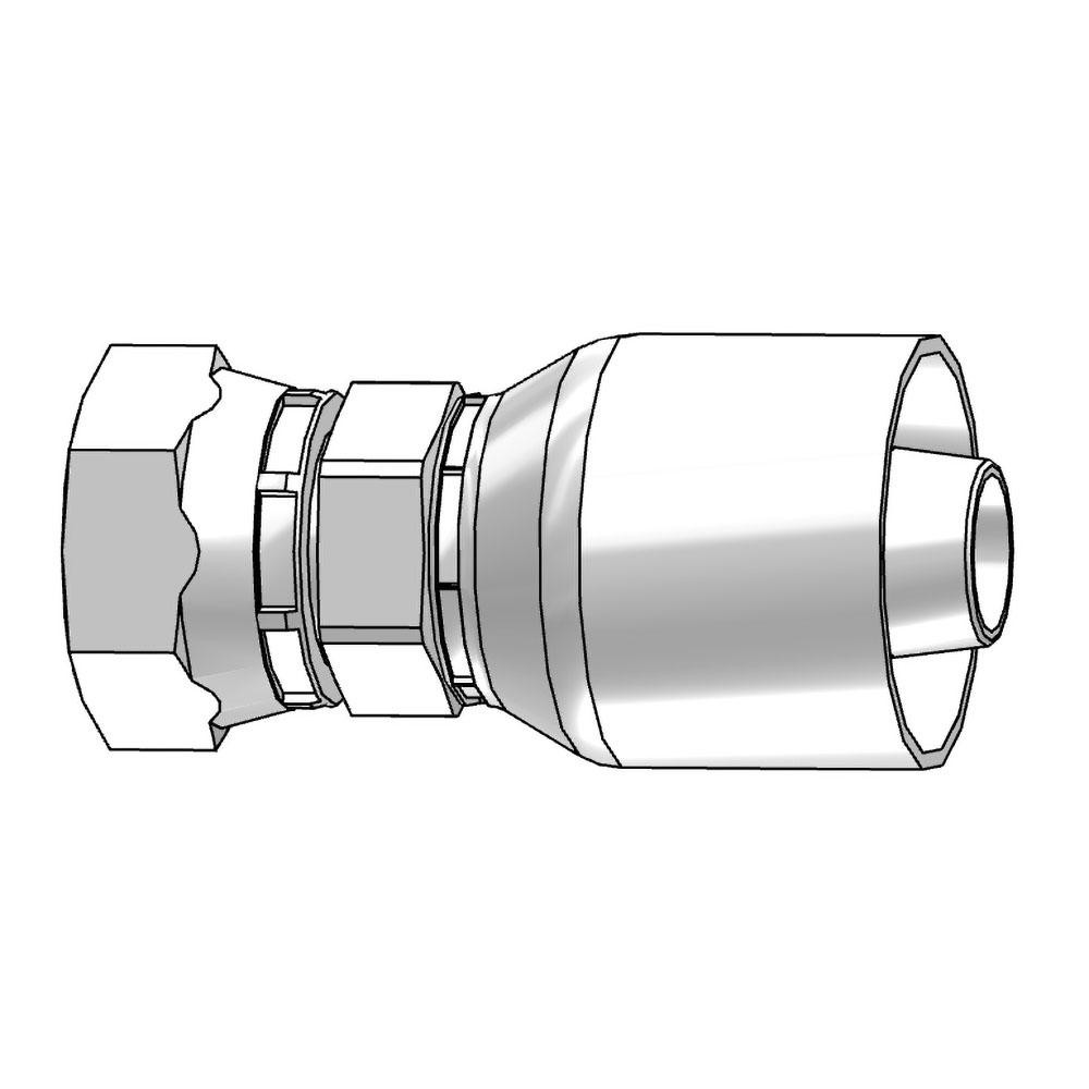 Parker Hydraulic Hose SAE Code 61 Flange Head Elbow: 0.75" ID, 12 mm, 3/4" - 11943-12-12