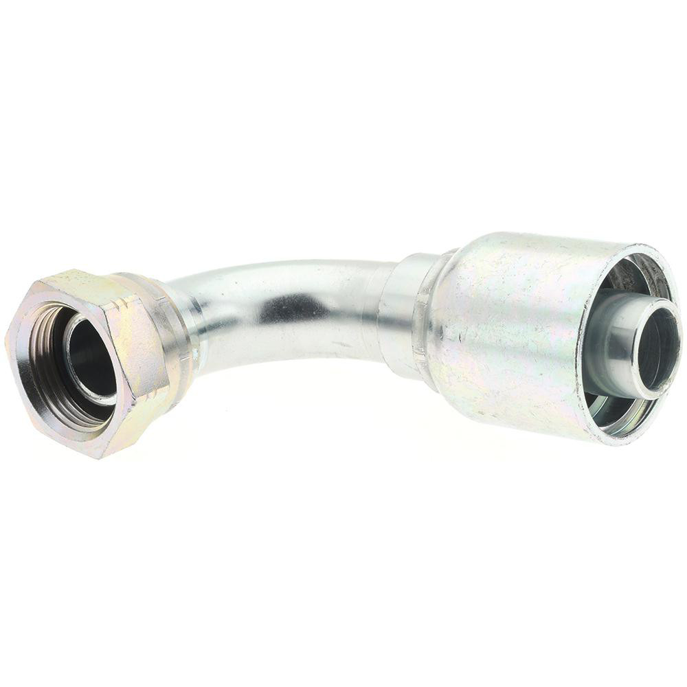 Parker Hydraulic Hose SAE Code 61 Flange Head Elbow: 0.75" ID, 12 mm, 3/4" - 11943-12-12