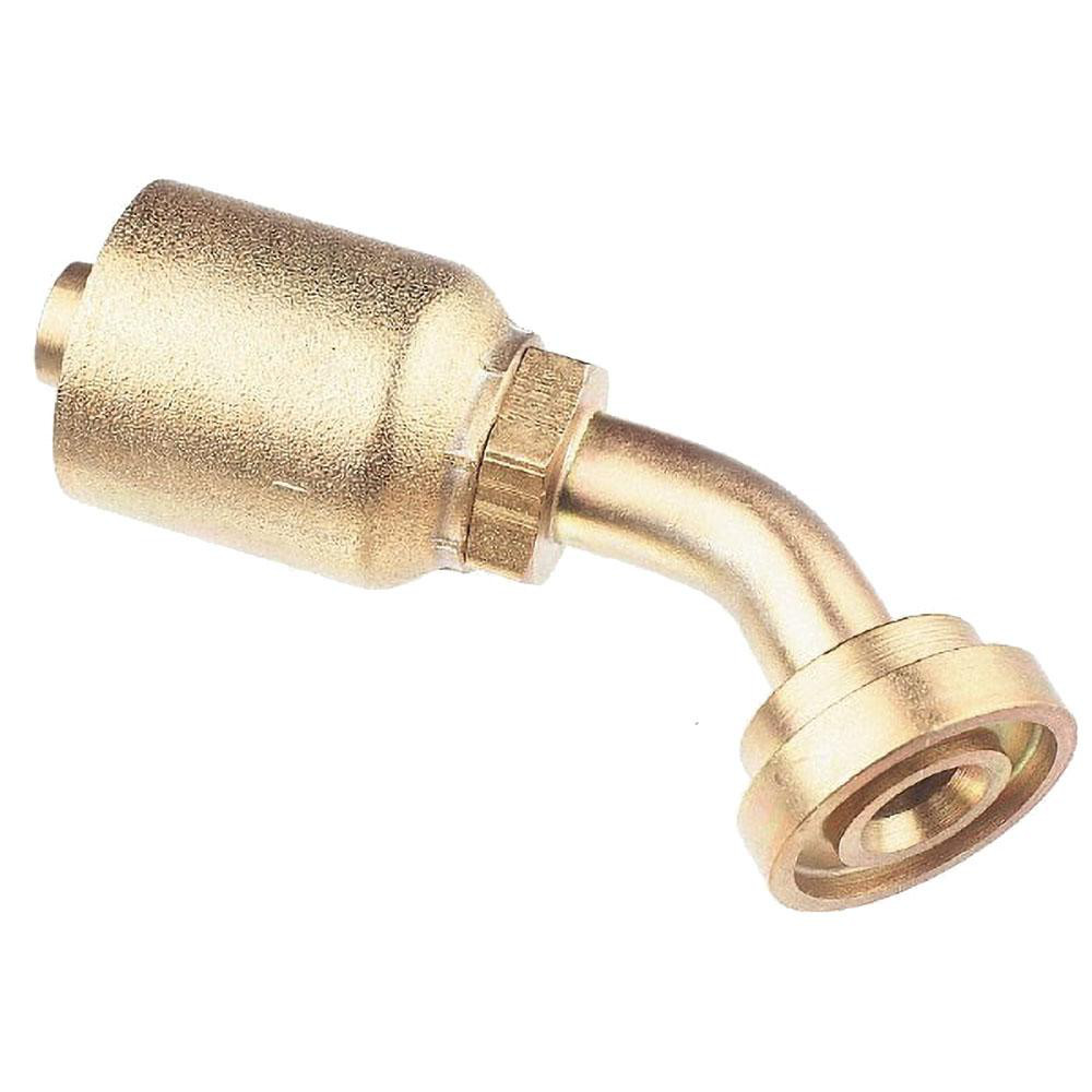 Parker Hydraulic Hose SAE Code 61 Flange Head Elbow: 0.75" ID, 12 mm, 3/4" - 11943-12-12