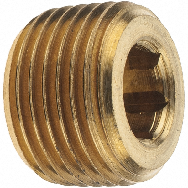 Merit Brass Brass Pipe Tee: 3/8" Fitting, Threaded, FNPT x FNPT x FNPT, Class 125 - X106-06