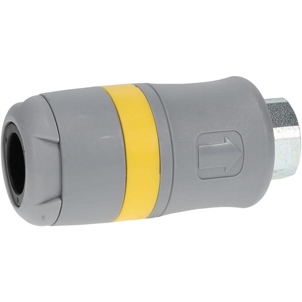 Parker Pneumatic Hose Coupling: 3/8" Thread, 3/8" Body Dia, Industrial Interchange - PBH-371-6FP