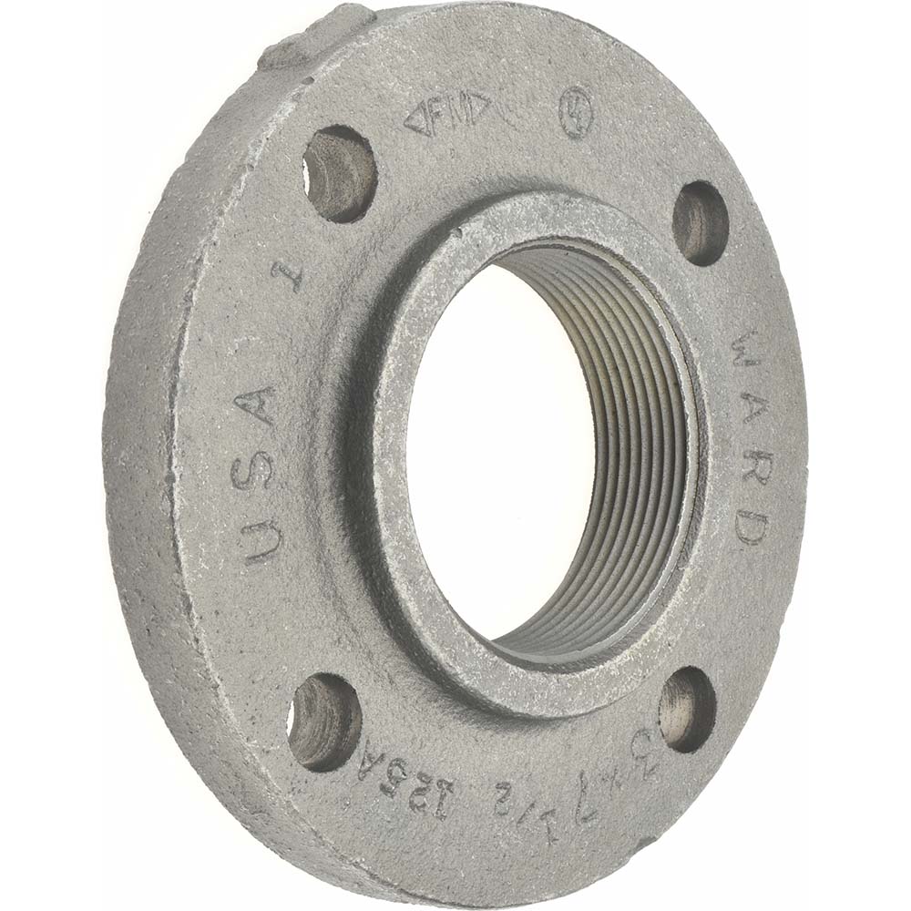 Anvil 3" Pipe, 7-1/2" OD, 1-3/16" Hub Length, Iron Threaded Pipe Flange - 0308003201