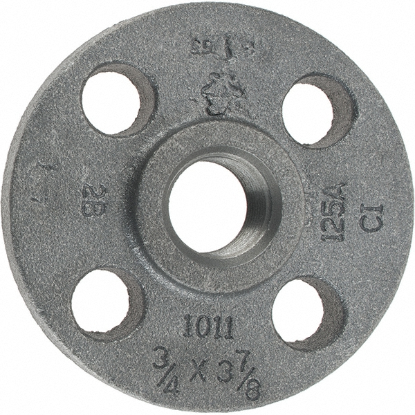 Anvil 3" Pipe, 7-1/2" OD, 1-3/16" Hub Length, Iron Threaded Pipe Flange - 0308003201