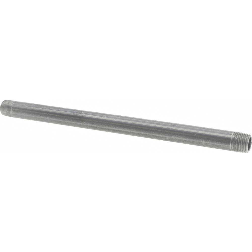 Anvil Black Pipe Nipple: 3/8" Dia x 10" Long, Schedule 40 - 0330013400