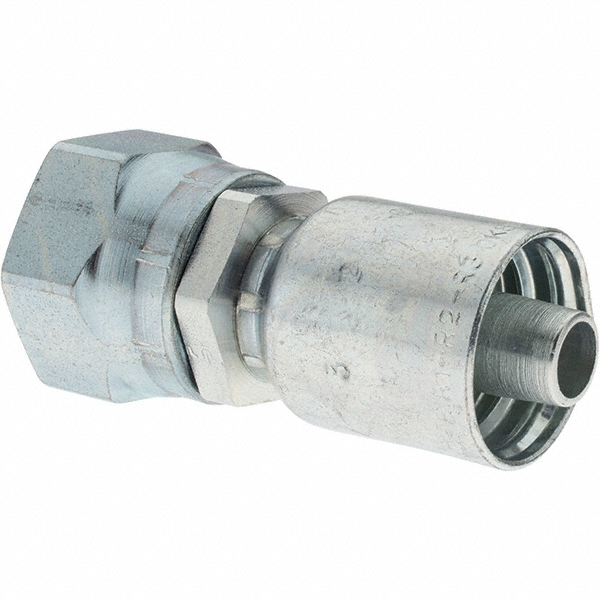 Parker Hydraulic Hose Swivel Fitting: 0.25" ID, 4 mm - BD1CA43-8-4