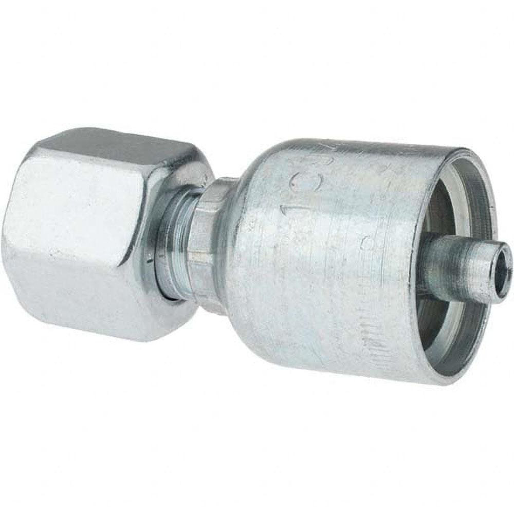 Parker Hydraulic Hose Swivel Fitting: 0.25" ID, 4 mm - BD1CA43-8-4