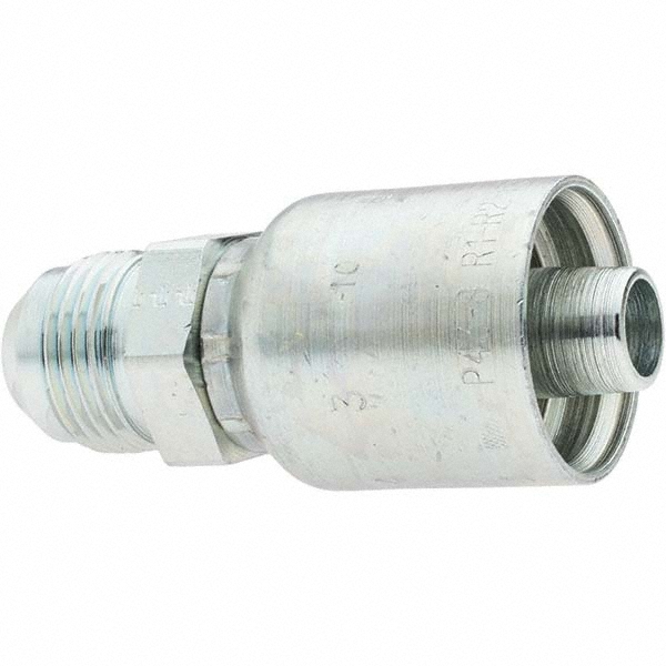 Parker Hydraulic Hose Swivel Fitting: 0.5" ID, 8 mm, 1/2-14 - KP84364