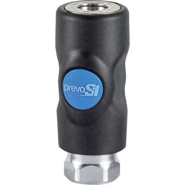 CEJN Pneumatic Hose Coupling: 3/8" Thread, 1/4" Body Dia, Industrial Interchange - 10 310 2404