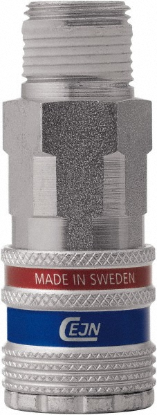 CEJN Pneumatic Hose Coupling: 3/8" Thread, 1/4" Body Dia, Industrial Interchange - 10 310 2404