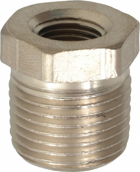 ANDERSON METALS Brass Pipe Bushing: 1/8 x 3/4" Fitting, FNPT x MNPT - -11089-6