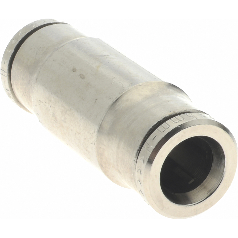 Norgren Push-to-Connect Tube x Tube Fitting: Straight Connector, 6.00 mm OD - 100200600