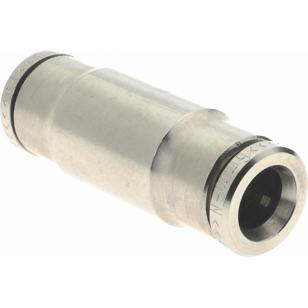 Norgren Push-to-Connect Tube x Tube Fitting: Straight Connector, 6.00 mm OD - 100200600