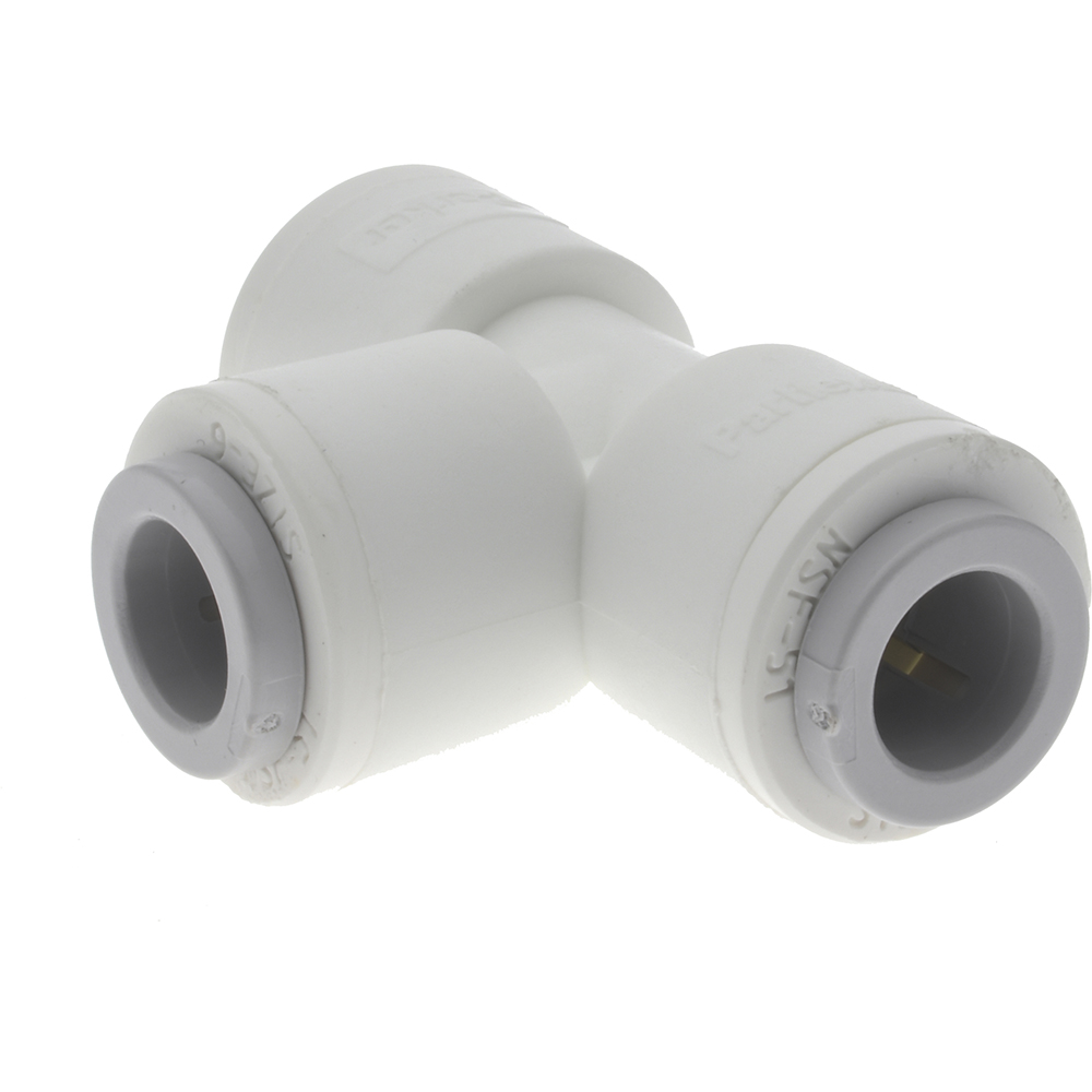 Parker Push-to-Connect Push-to-Connect x Push-to-Connect Fitting: Union Tee, 3/8" OD - PP6TU6