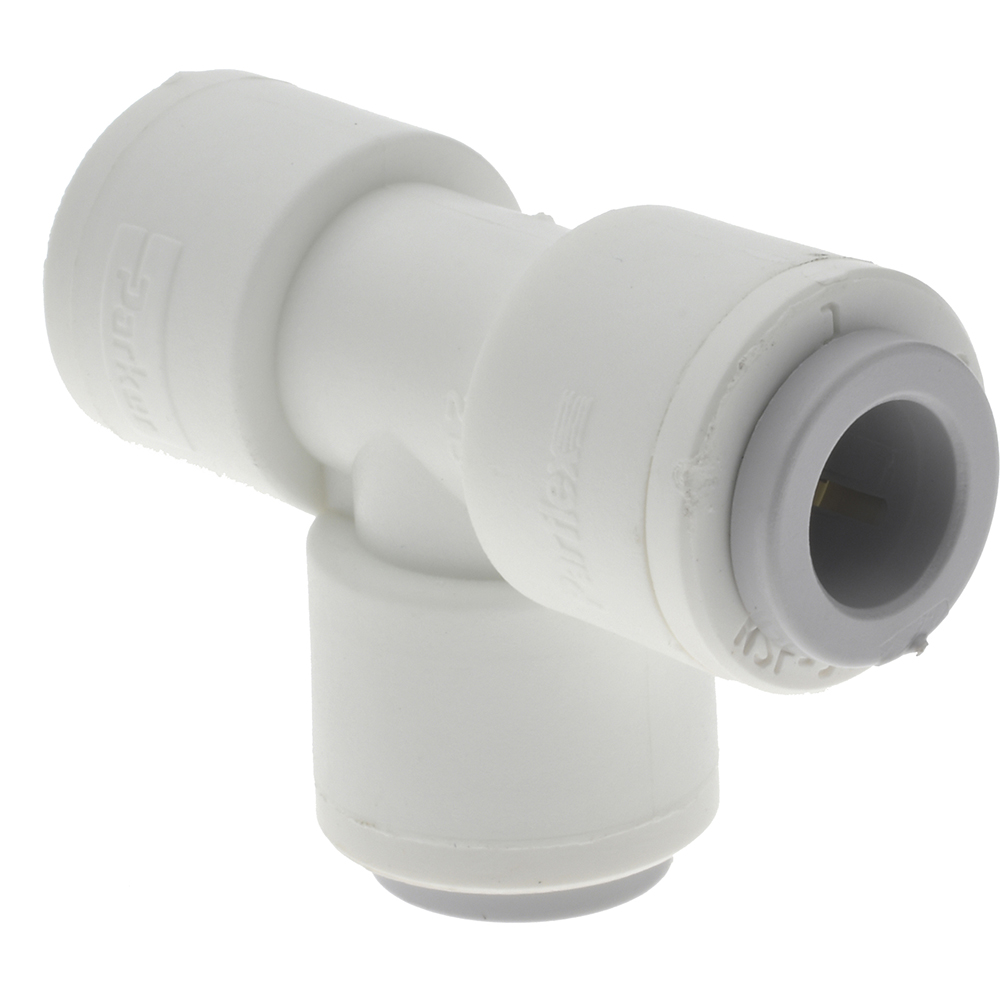 Parker Push-to-Connect Push-to-Connect x Push-to-Connect Fitting: Union Tee, 3/8" OD - PP6TU6