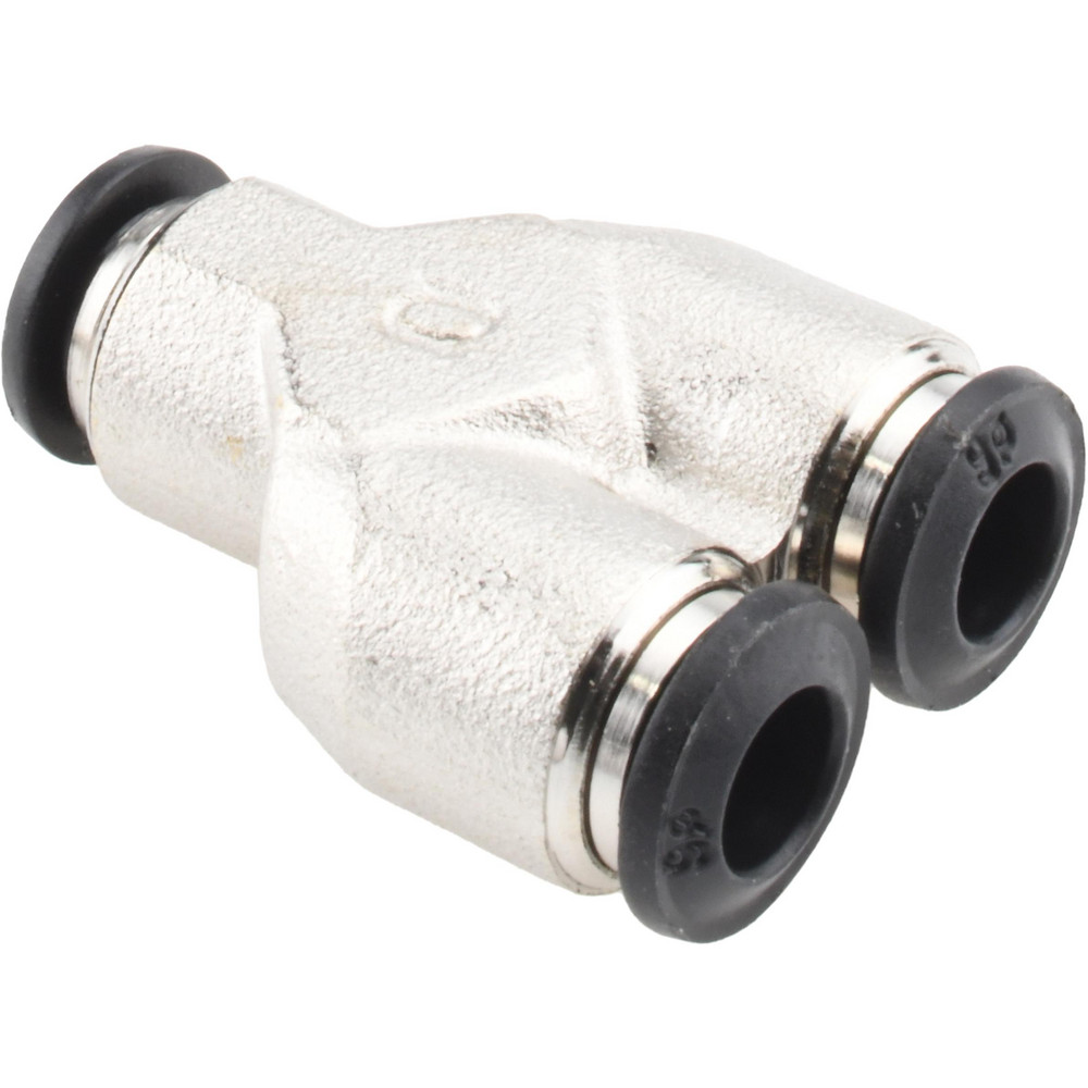 Aignep USA Push-to-Connect Tube x Tube Fitting: Union Y, 6.00 mm OD - 50310N-6