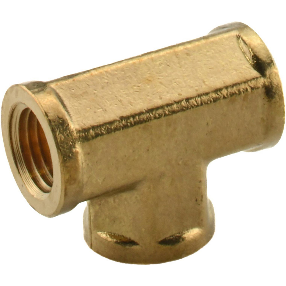 CerroBrass Industrial Pipe Female Tee: 1/4" Female Thread, FNPTF - 28026