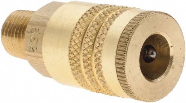 Parker Pneumatic Hose Coupling: 1/4-18, 1/4" Body Dia, Industrial Interchange - B32-787