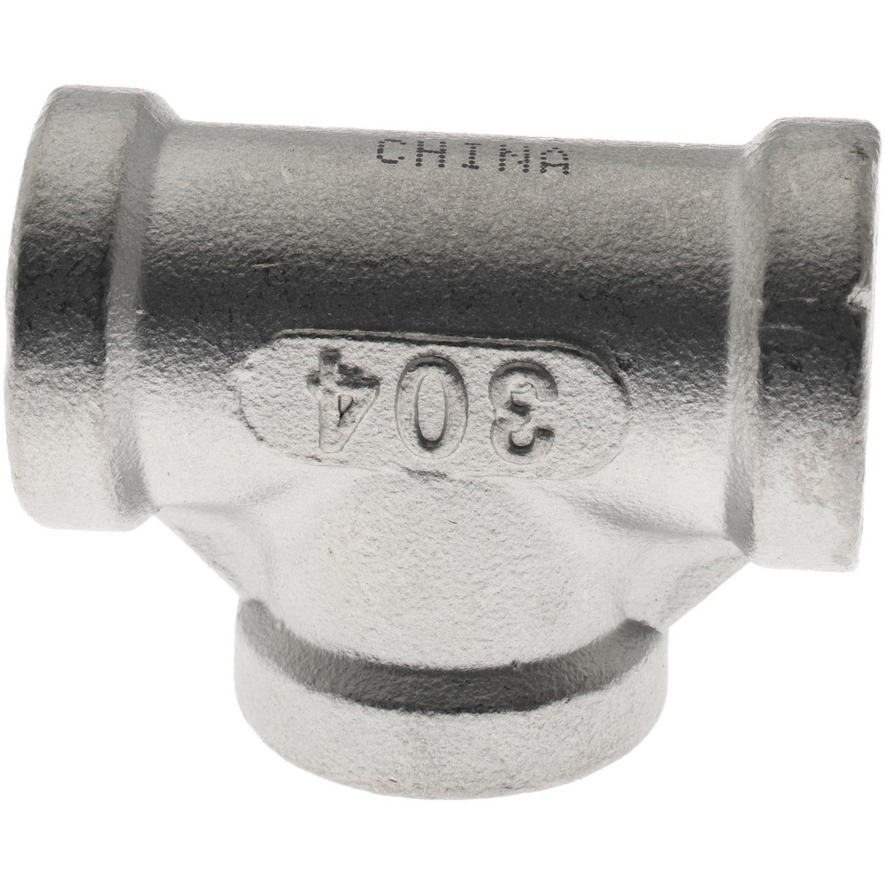 Value Collection Pipe Tee: 1/4", 304 Stainless Steel - 4TB1/4