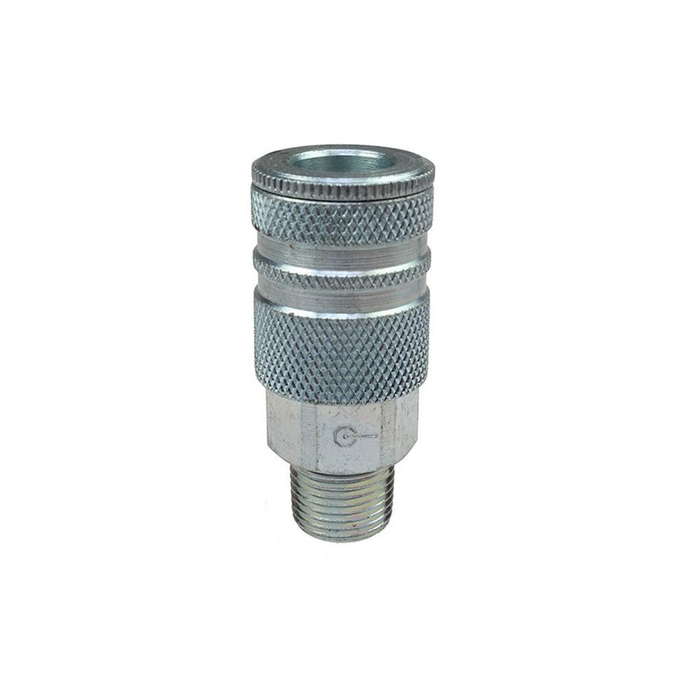 Dixon Valve & Coupling Pneumatic Hose Coupling: 3/8" Thread, 3/8" Body Dia, Industrial Interchange - DCP25