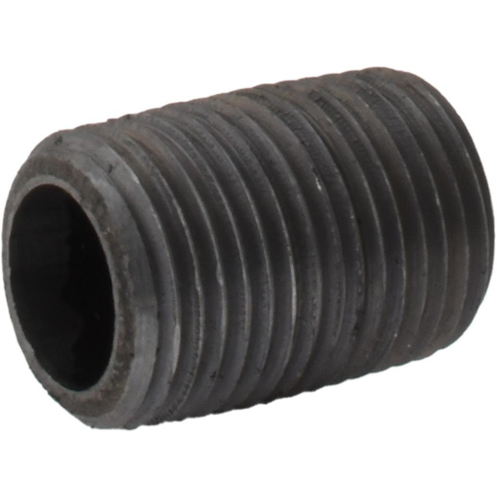 Value Collection Black Pipe Nipple: 1/2" Dia x 12" Long, Schedule 80 - 583-120XSBC