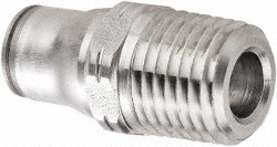 Legris Push-to-Connect Tube x Male x Tube x Male BSPT Fitting: Connector, BSPT, 10.00 mm OD - 3805 10 17