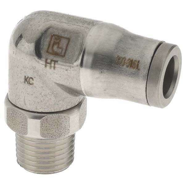 Legris Push-to-Connect Tube x Male x Tube x Male BSPT Fitting: Connector, BSPT, 10.00 mm OD - 3805 10 17
