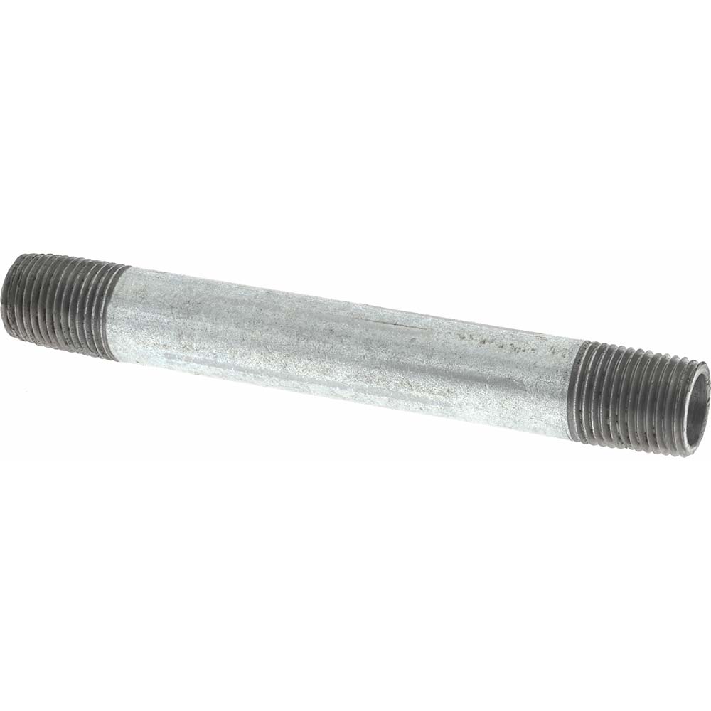 Value Collection Galvanized Pipe Nipple: 1/8", 2-1/2" Long, Schedule 40, Steel - NG01025