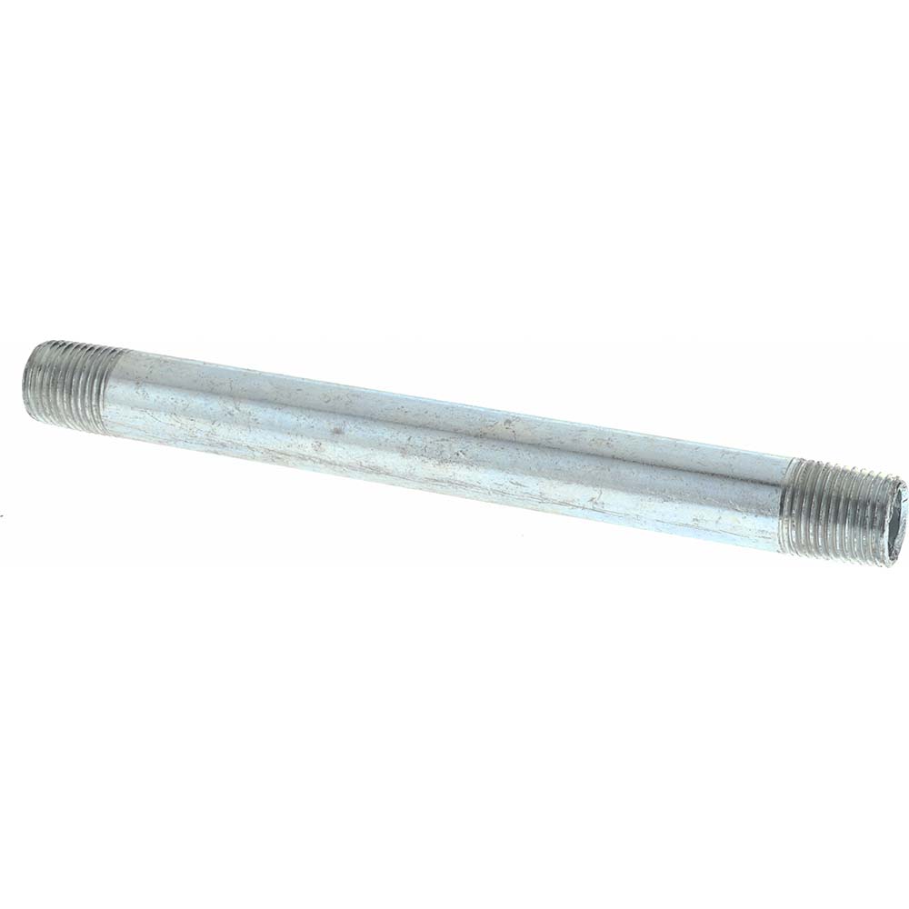 Value Collection Galvanized Pipe Nipple: 1/8", 2-1/2" Long, Schedule 40, Steel - NG01025