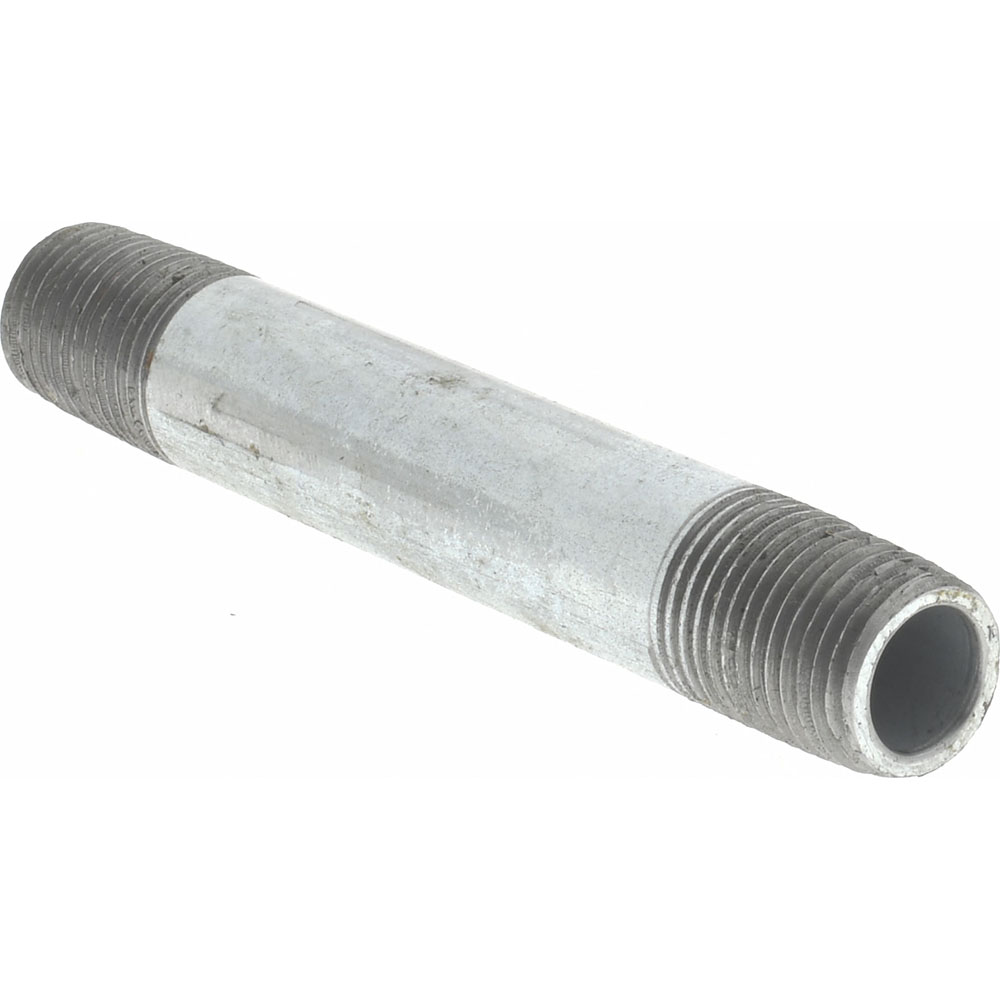 Value Collection Galvanized Pipe Nipple: 1/8", 2-1/2" Long, Schedule 40, Steel - NG01025