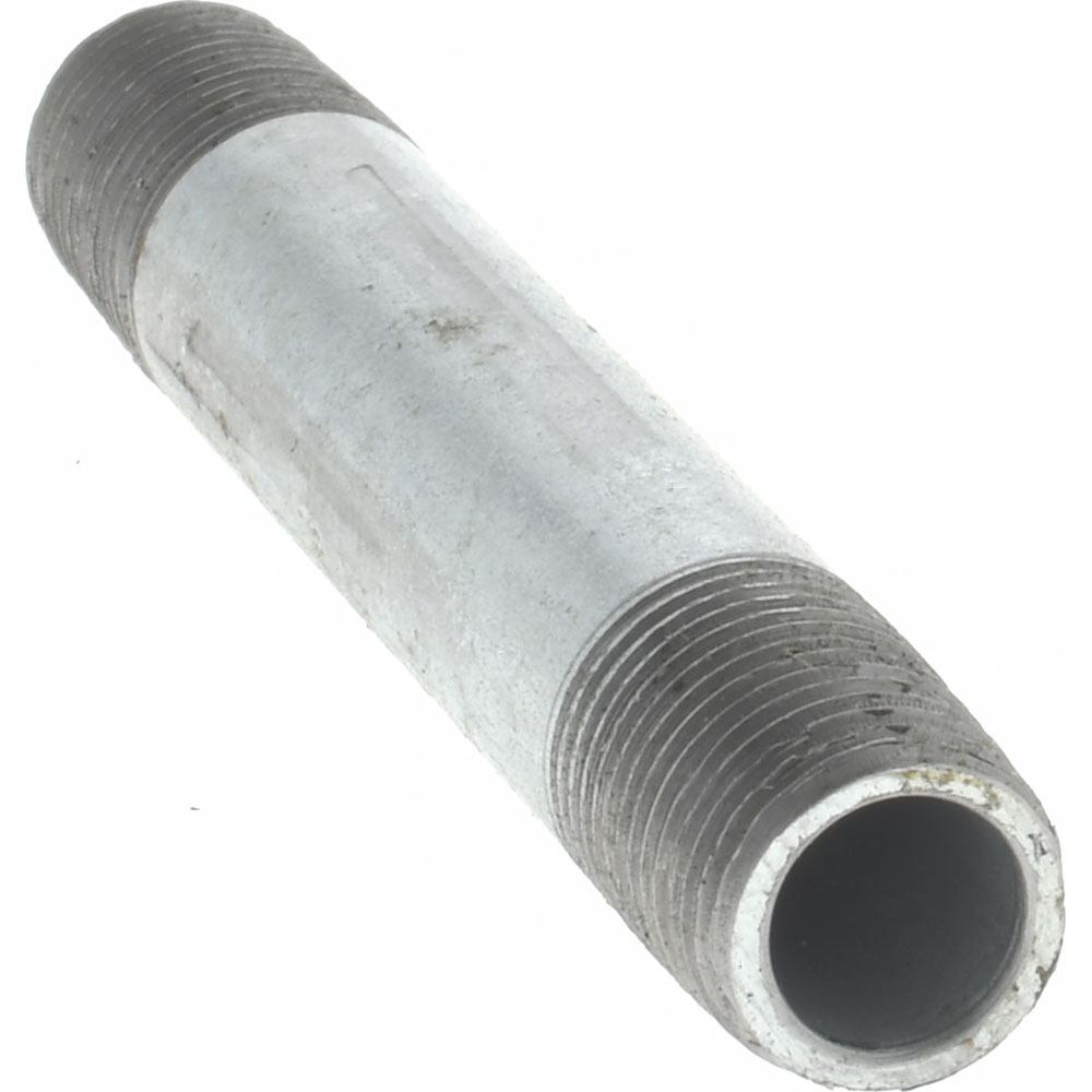 Value Collection Galvanized Pipe Nipple: 1/8", 2-1/2" Long, Schedule 40, Steel - NG01025