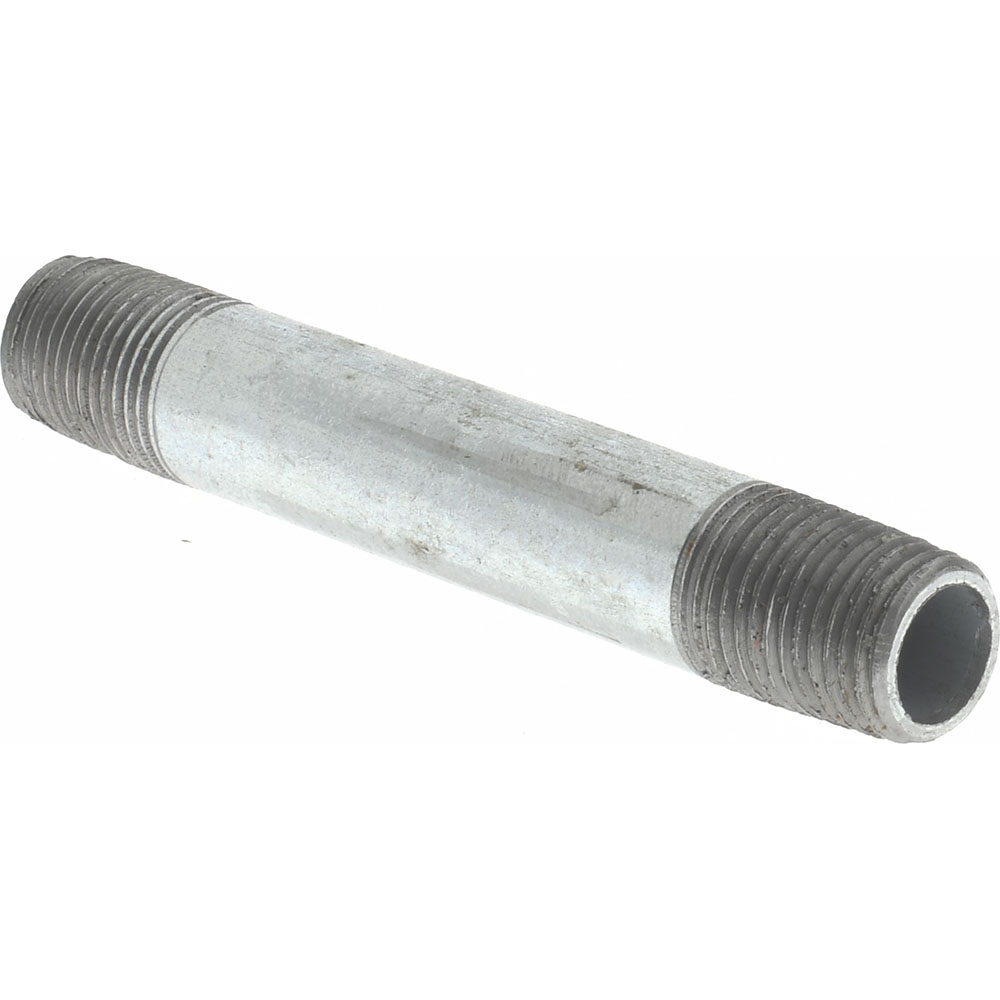 Value Collection Galvanized Pipe Nipple: 1/8", 2-1/2" Long, Schedule 40, Steel - NG01025
