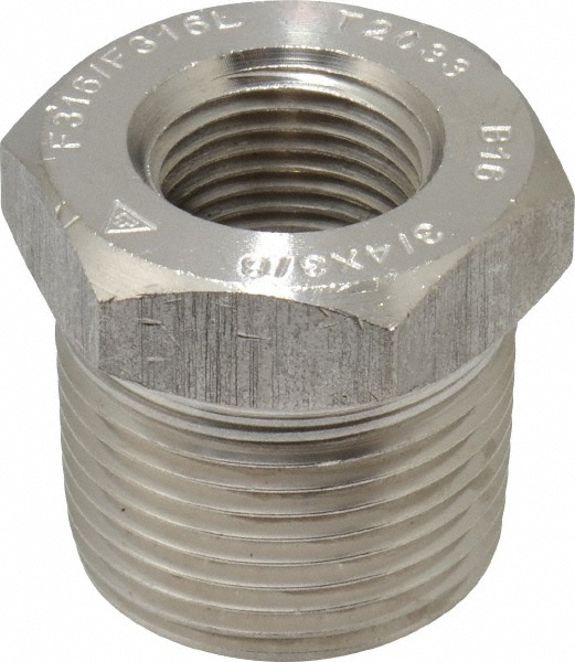 Merit Brass Stainless Steel Pipe Nipple: 3/4" Pipe, Grade 316 & 316L - 6512-300