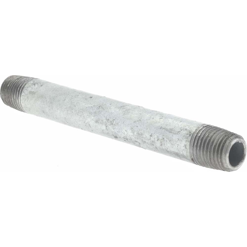 Value Collection Galvanized Pipe Nipple: 1/4", 4-1/2" Long, Schedule 40, Steel - MSCNG02045