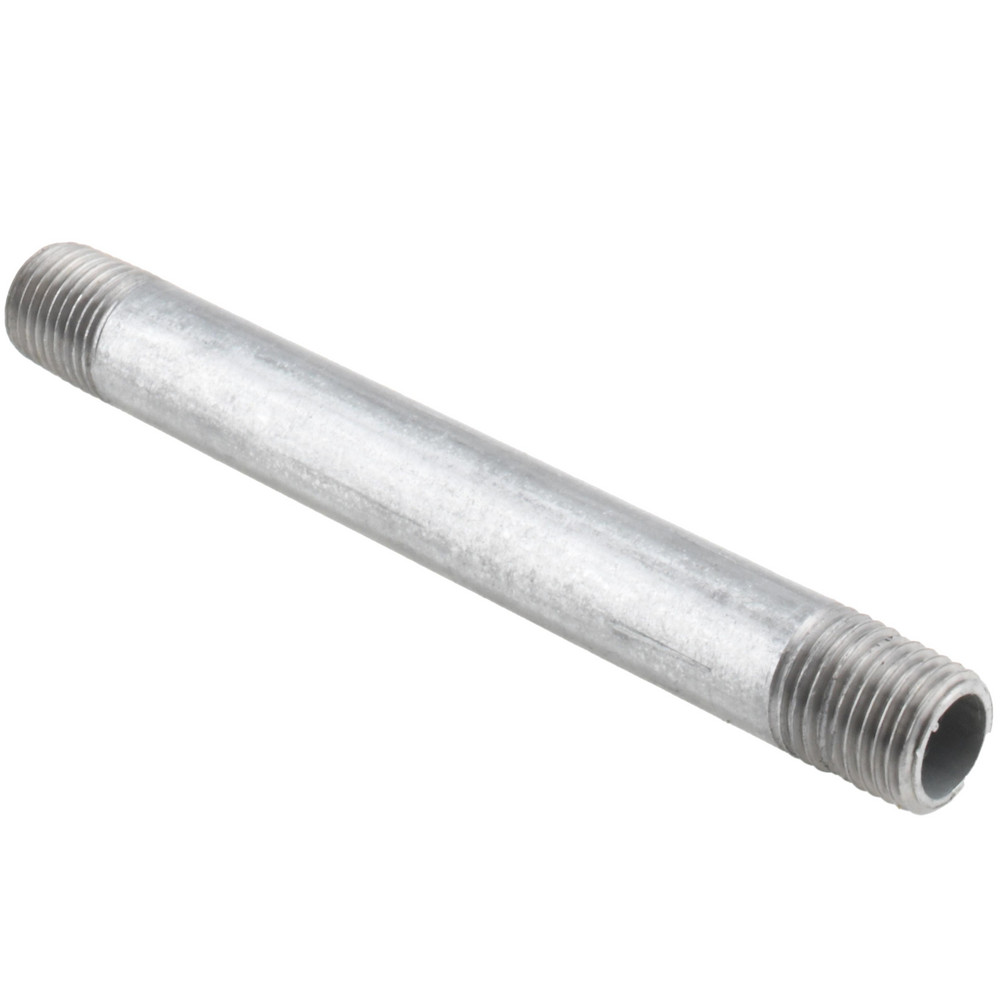 Value Collection Galvanized Pipe Nipple: 1/4", 4-1/2" Long, Schedule 40, Steel - MSCNG02045