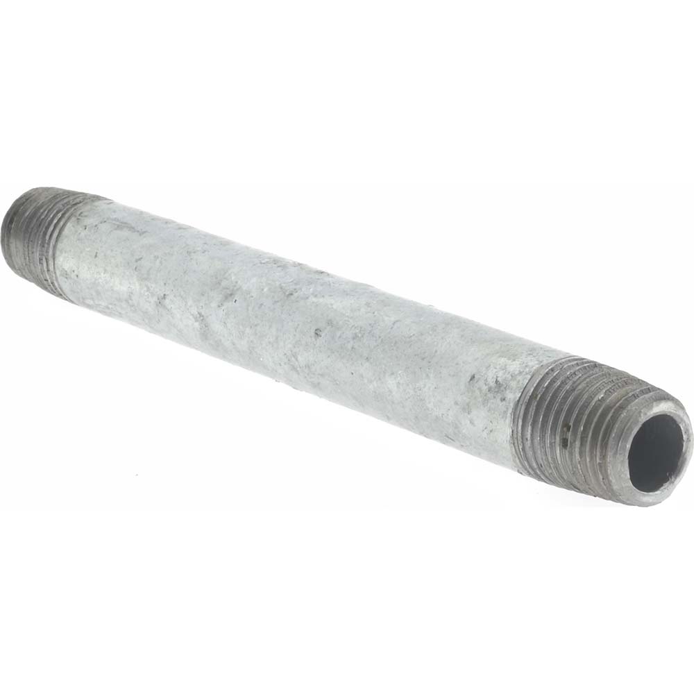 Value Collection Galvanized Pipe Nipple: 1/4", 4-1/2" Long, Schedule 40, Steel - MSCNG02045