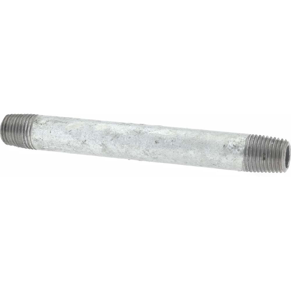 Value Collection Galvanized Pipe Nipple: 1/4", 4-1/2" Long, Schedule 40, Steel - MSCNG02045