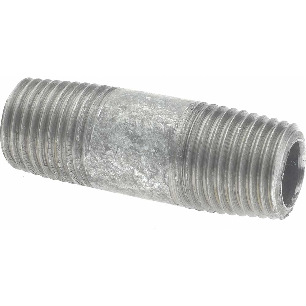 Value Collection Galvanized Pipe Nipple: 1/4", 4-1/2" Long, Schedule 40, Steel - MSCNG02045
