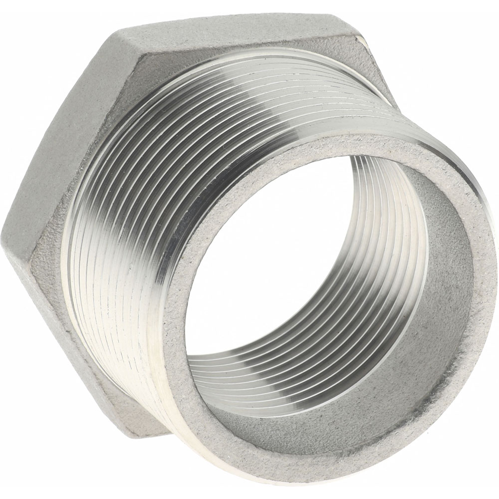 Merit Brass Pipe Bushing: 1-1/2 x 1-1/4", 316 Stainless Steel - K614-2420
