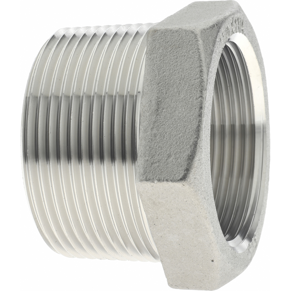 Merit Brass Pipe Bushing: 1-1/2 x 1-1/4", 316 Stainless Steel - K614-2420