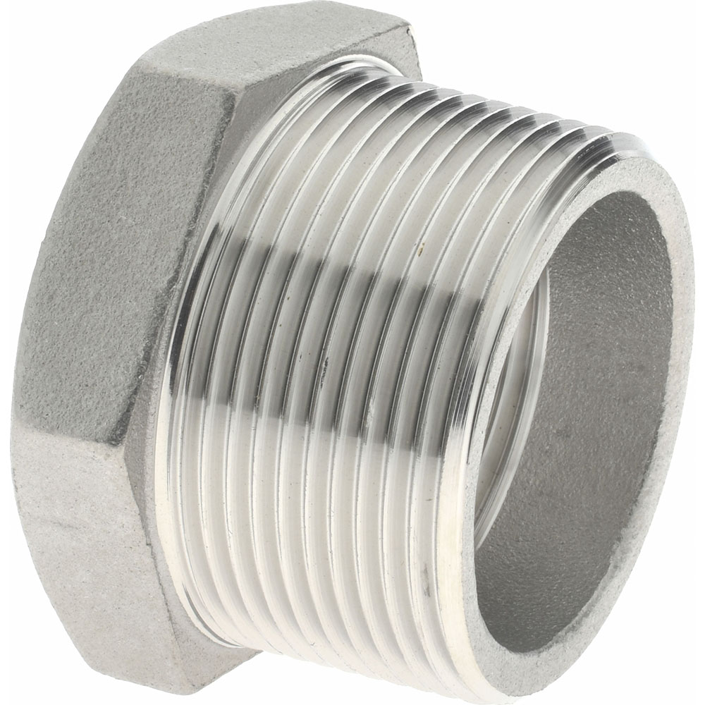 Merit Brass Pipe Bushing: 1-1/2 x 1-1/4", 316 Stainless Steel - K614-2420