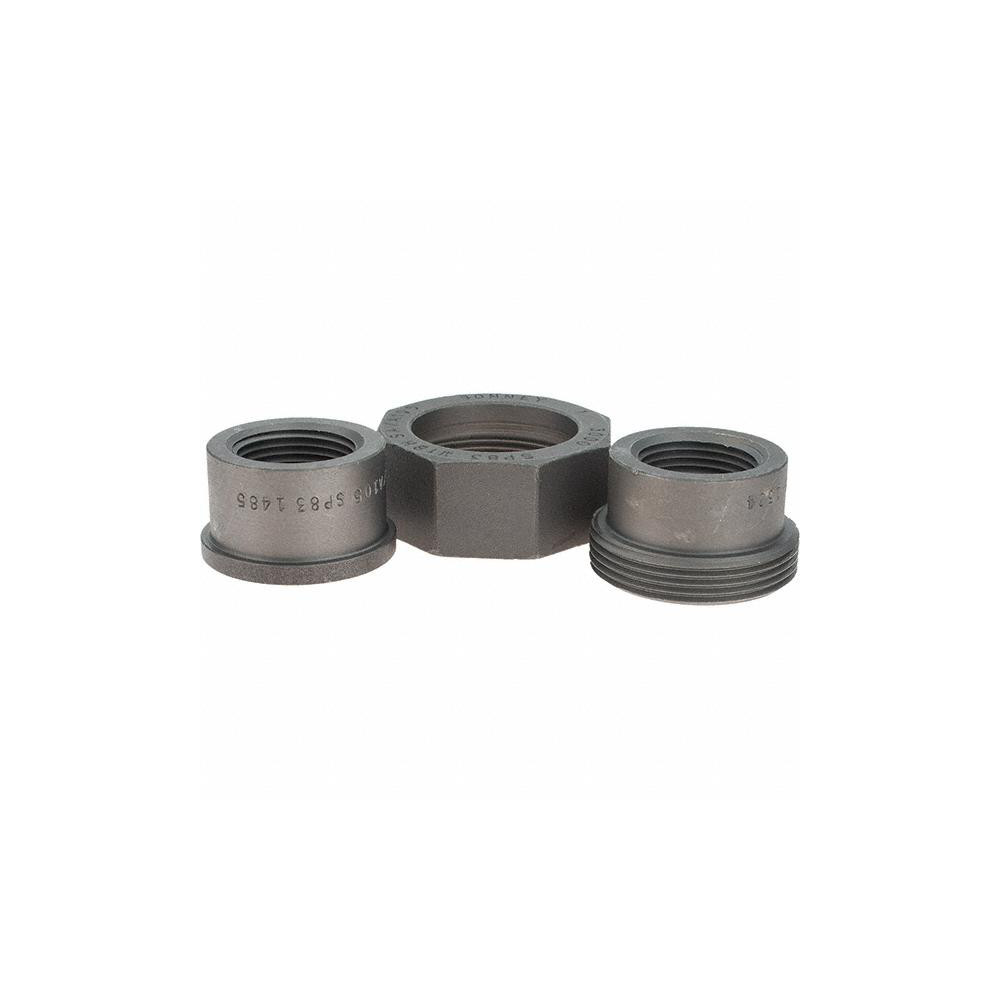 Anvil Black Pipe Fittings: Union, 1", Threaded, Forged Carbon Steel - 0361501208